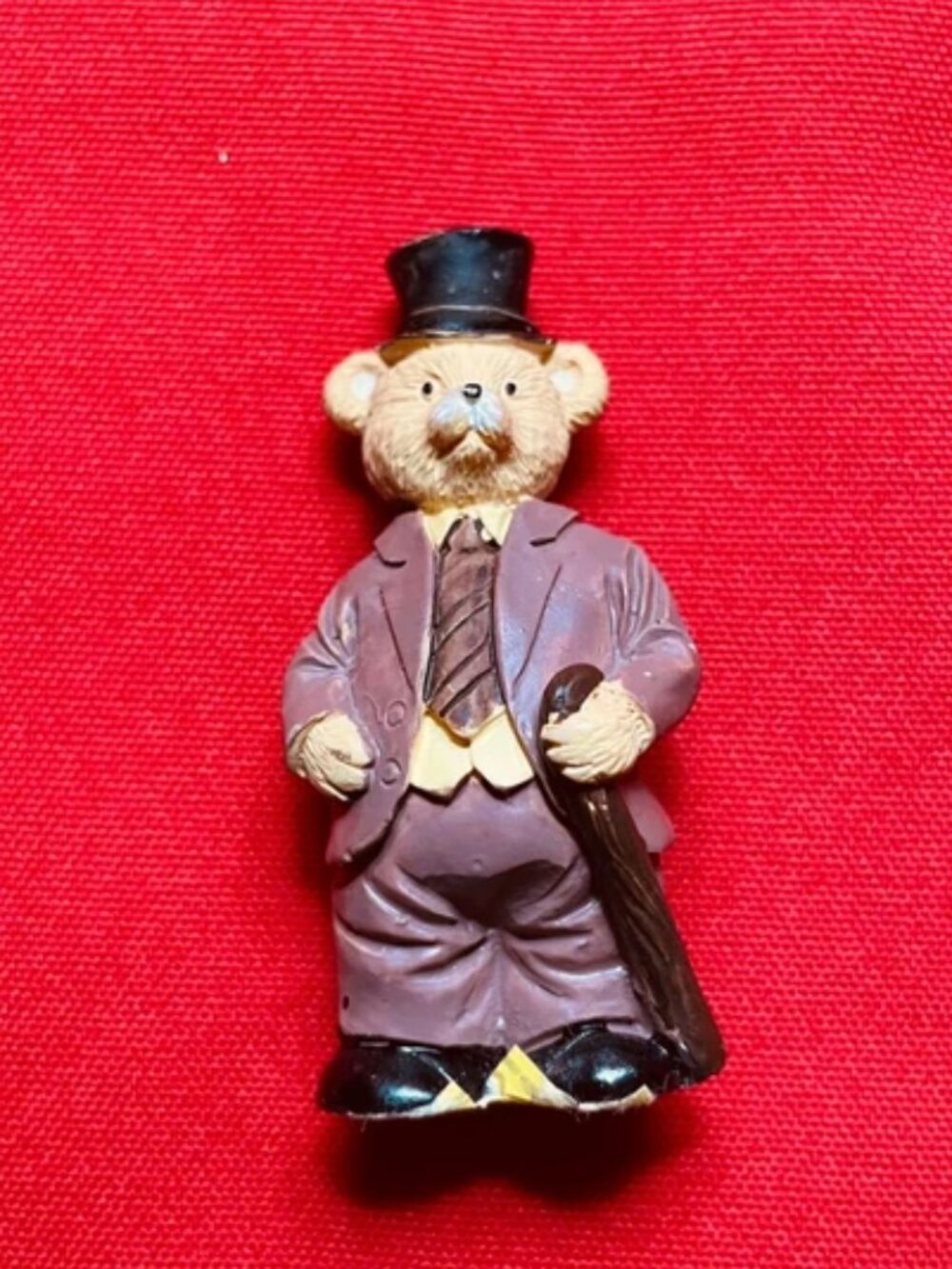 Resin bear with top hat